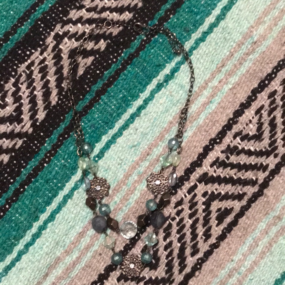 Cute blue necklace
